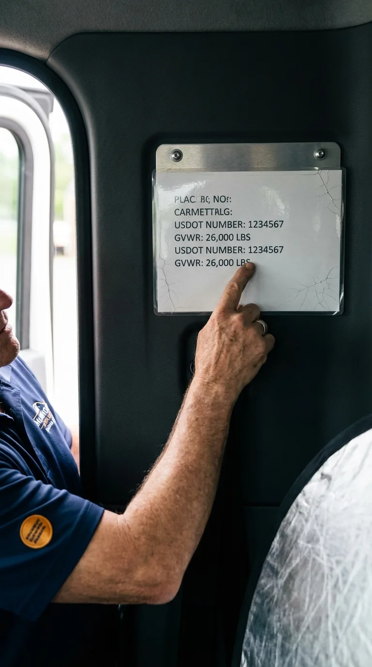 USDOT licensing placard verification in Missouri Valley